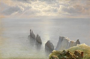 The Needles, Isle of Wight (olje på lerret)
