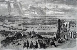 Anmeldelsen av Hennes Majestet av Rifle Volunteers, 1860