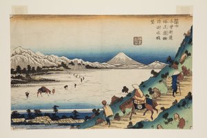 av. 31, Shiojiri Pas: ゔ ゔ ゔ ゔ ゔ w av akesuwa (shiojiri t? Ge, suwa no kosui ch? B?) av Keisai Eisen