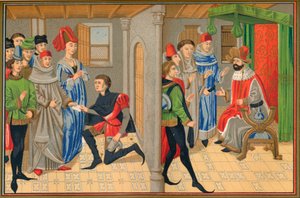 Scene fra historien om Renaud De Montauban, 1400-tallet, 1849. av Kellerhoven