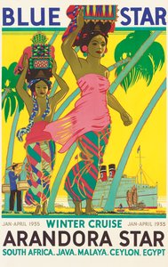 Plakat som reklamerer for cruiseskipet 