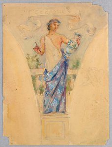 Personifisering av "Ceramics," Studie for Dome of the Manufacturer