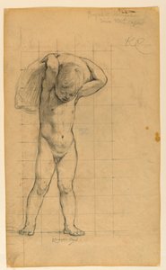 Studie for "Commerce", "The Progress of Civilization: The Forge, Commerce, and Education" State Capitol, Des Moines, IA av Kenyon Cox