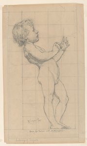 Studie for "Mathematics", "The Sciences," Library of Congress, Washington D.C. av Kenyon Cox