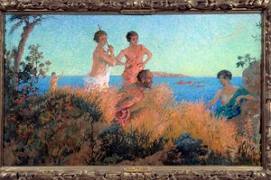 Gamle scenemaleri av Xavier Roussel Ker (1867-1944) av Ker Xavier Roussel