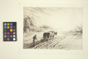 Tidlig pløying (vår) (etsing)