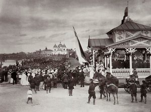 Tsarevich Nicholas av Russland i Novocherkassk, Russland, 1891. av Kessler