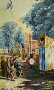 The Show (Punch And Judy) (maleri) av Kevin Parrish