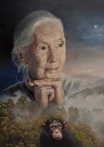 We're All Connected (The Wisdom Of Jane Goodall) (maleri)