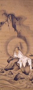 Kannon (Avalokitesvara) i hvite kapper av Kichizan Mincho