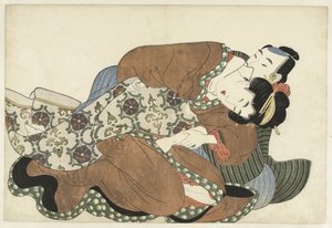 Par som elsker av Kikugawa Eizan (attributed to)