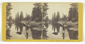 Merced River, Yosemite, Cal., 185575. Skapere: Kilburn Brothers, BW Kilburn. av Kilburn Brothers, BW Kilburn