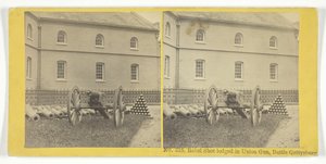 Rebel Shot innlosjert i Union Gun, Battle Gettysburg, 185575. Skapere: Kilburn Brothers, BW Kilburn.
