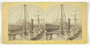 Utsikt fra T Wharf, Boston, Mass, 185575. Skapere: Kilburn Brothers, BW Kilburn.