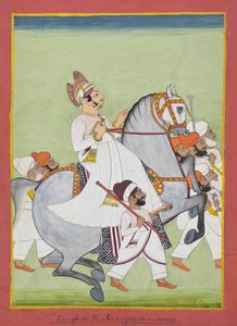 Ridesportrett av Singhji Motiram G, 1908/3 av Kiritaji Bhak