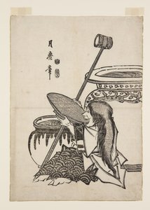 Shoujyou (farget treblokktrykk)