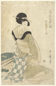 Husholdnings sjarm Nyobo no aiko (tittel på objekt) Fem elegante sjarm (serietittel) Furyu goaiko (serietittel på objekt) av Kitagawa Utamaro (attributed to)
