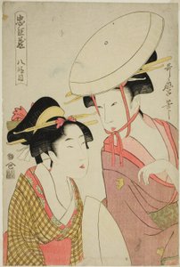 Act VIII (Hachidanme), fra serien "The Treasury of Loyal Retainers (Chushingura)" av Kitagawa Utamaro