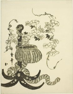 An Arrangement of Morning Glories (Asagao) av Kitagawa Utamaro