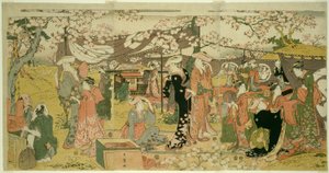 Sjekk ry B grov versjonsoppdrag (Oka no Utage) av Kitagawa Utamaro