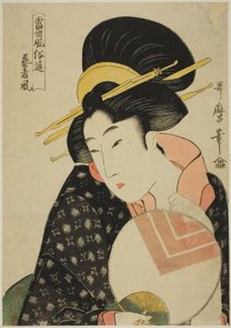 Kjennere av moderne manerer (Tosei fozoku tsu): Geisha-stilen av Kitagawa Utamaro