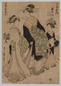Kurtisaner og ledsagere, 1753-1806. av Kitagawa Utamaro