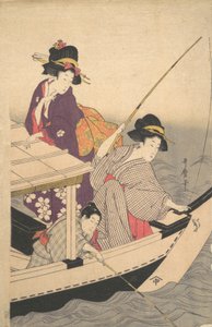 Fiske, slutten av 1700-tallet. av Kitagawa Utamaro