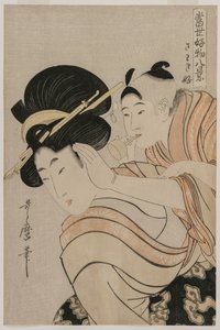 Fond of Noise fra serien Eight Views of Favorite Things of Todays World, sent på 1790-tallet. av Kitagawa Utamaro