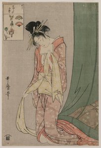 Hanaogi fra Ogiya fra serien Picture Puzzles, ca. 1797. av Kitagawa Utamaro