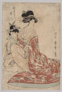 Ichikawa av furunåler av Kitagawa Utamaro