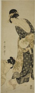 Mor og barn av Kitagawa Utamaro