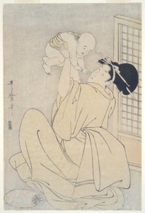 Mor og barn av Kitagawa Utamaro