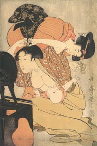 Mor og barn, ca. 1793. av Kitagawa Utamaro