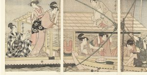 Nattfiske av Kitagawa Utamaro