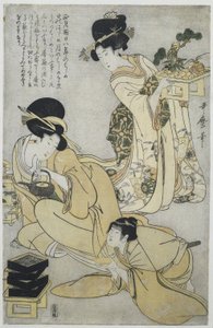 Nyttår Årets fem festivaler (serietittel) av Kitagawa Utamaro