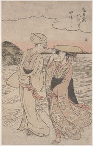 No.8 fra Chushingura Series (fargetresnitt) av Kitagawa Utamaro