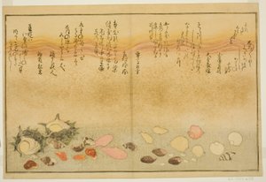 Hvite utside, rynkete linjer, Maclar Street, Yellow Street, Other Street, Sadaei, fra tee st latte d book o k fts fra tee eh b på bakken (bracts of seawater) ” av Kitagawa Utamaro