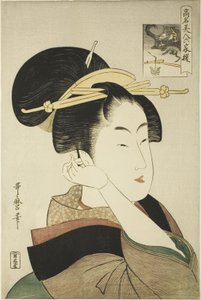 Tatsumi Roko, fra serien Renowned Beauties Likened to the Six Immortal Poets av Kitagawa Utamaro