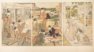 De fire kunstene (Kinkishoga) av Kitagawa Utamaro