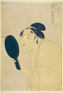 The Interesting Type, fra serien Ten Types in the Physiognomic Study of Women, ca 1792 av Kitagawa Utamaro
