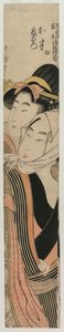 The Lovers Ohan and Choemon (fra serien Joruri Ballads in the Tokiwazu and Tomimoto Styles) av Kitagawa Utamaro
