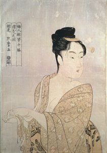 The Passionate Type, fra 'Ten Learned Studies of Women, ca. 1792-93 (farget treblokktrykk) av Kitagawa Utamaro