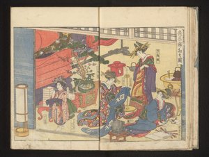 Forberedelser til festlighetene av Kitagawa Utamaro