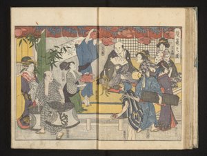 Forberedelser til lanternefestivalen av Kitagawa Utamaro