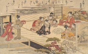 Kvinner som spiller et spill med skjell, 1790. av Kitagawa Utamaro