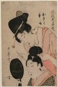 The Lovers Okiku og Kozuke (fra serien An Elegant Comparison of Charming Features)