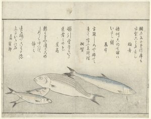 Fire fisker av Kitao Masayoshi