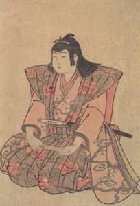 A Boy Singer, sent på 1700-tallet - begynnelsen av 1800-tallet. av Kitao Shigemasa