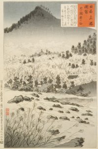 Indre dal ved Tsukigase av Kiyochika Kobayashi