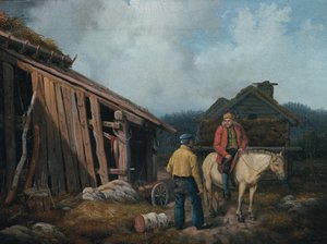 Mann på hest